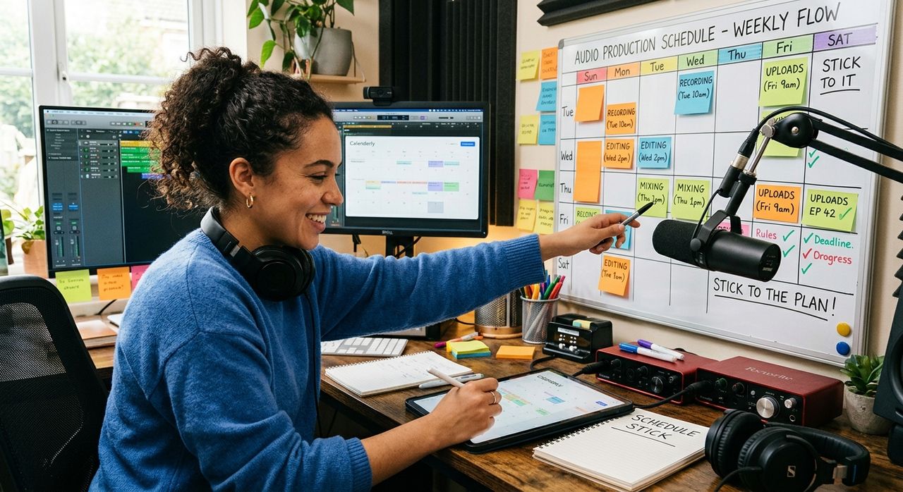 How Audio Creators Build a Production Schedule That Actually Sticks