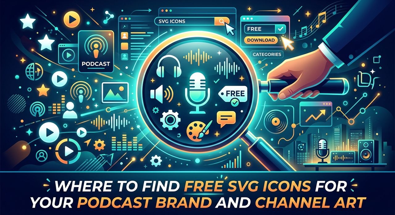 Where to Find Free SVG Icons for Your Podcast Brand and Channel Art