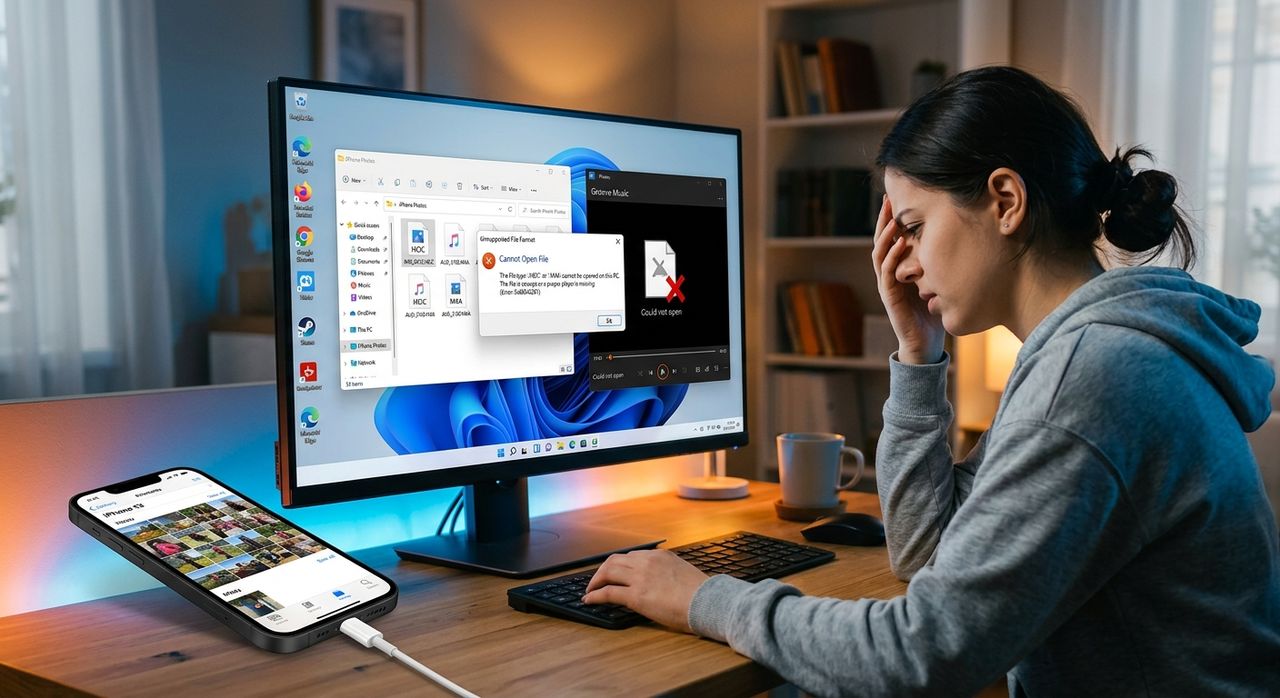 What to Do When IPhone Photos and Audio Files Won't Open on PC