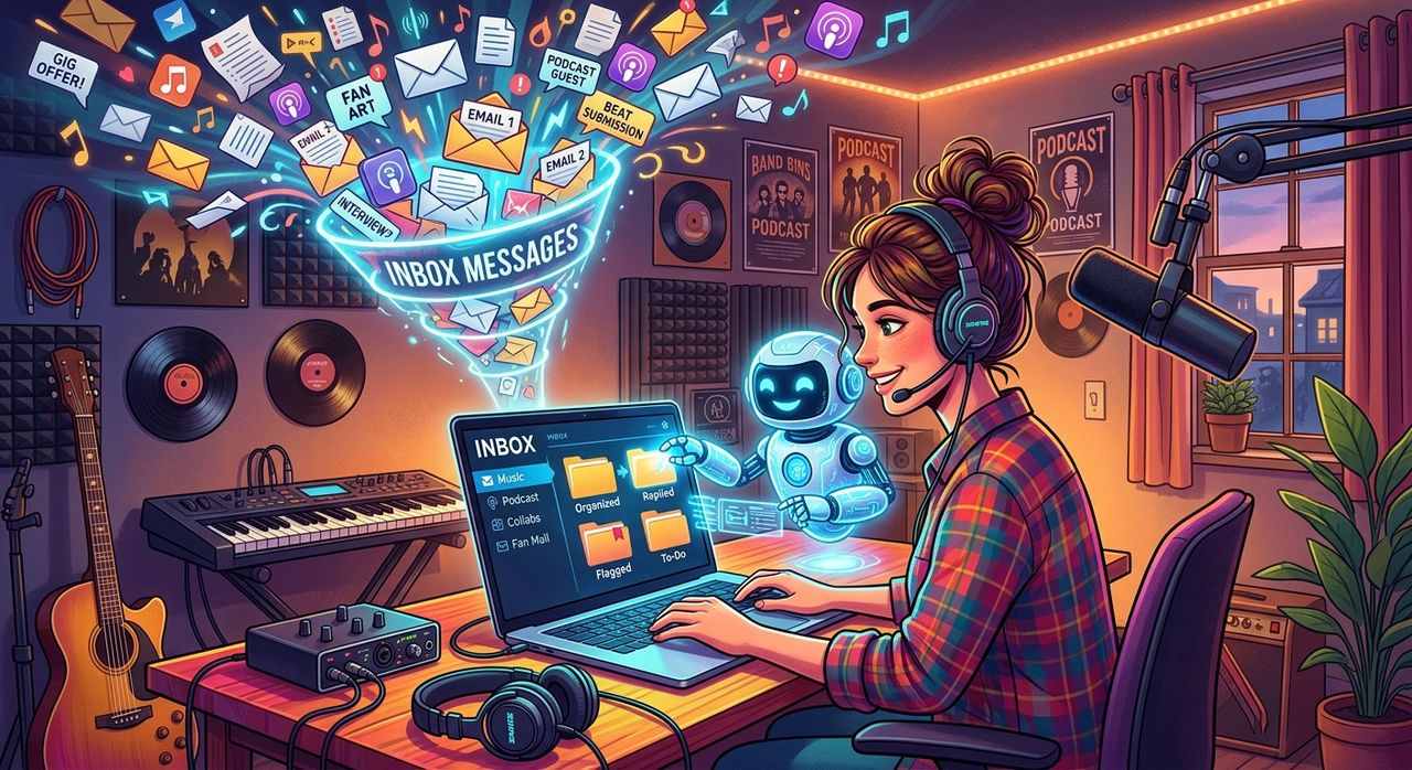 How Musicians and Podcasters Can Use AI to Handle Their Inbox