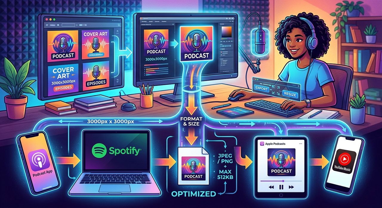 Getting Your Podcast Cover Art Into the Right Format and File Size