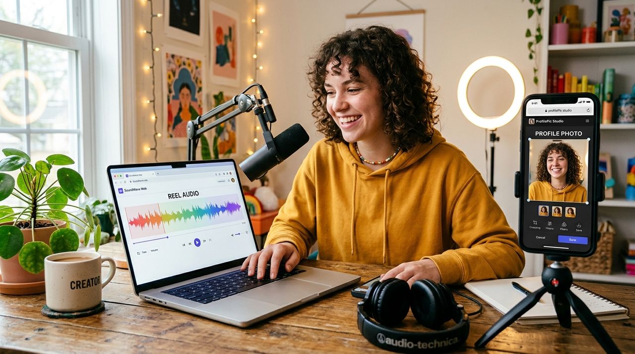 Prepare Your Reel's Audio and Profile Photo Without Installing Anything