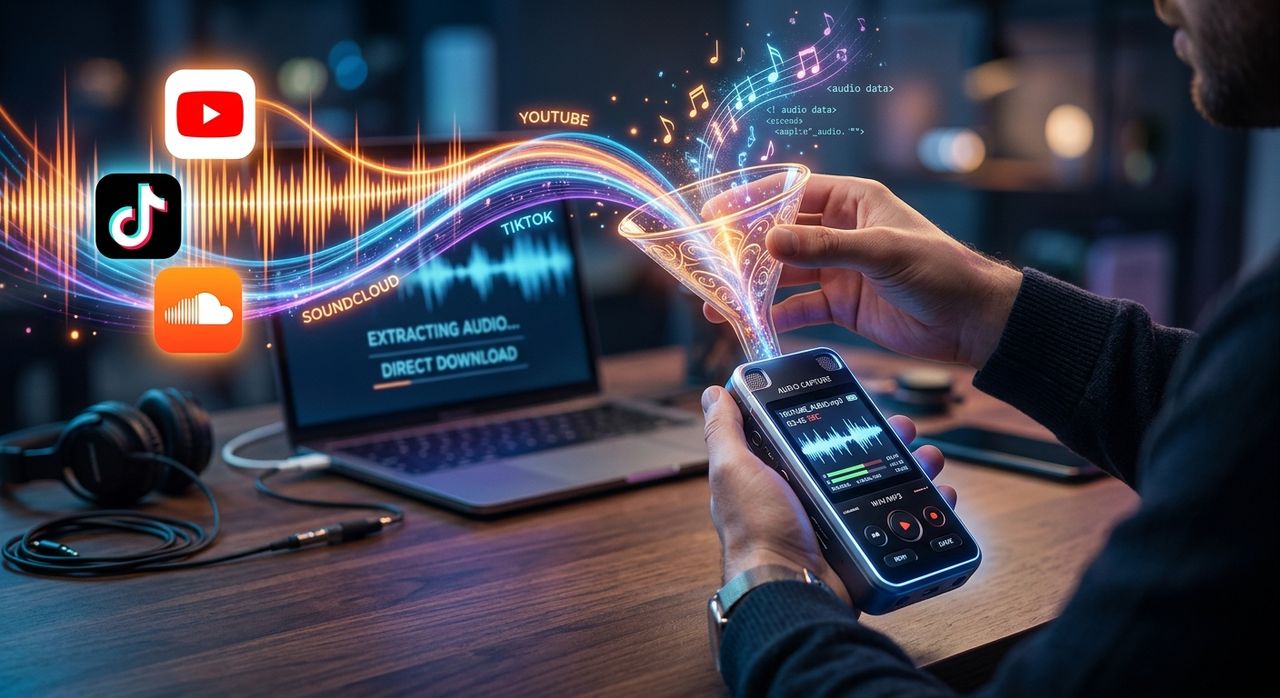 Saving Audio From YouTube, TikTok, and SoundCloud Without an App