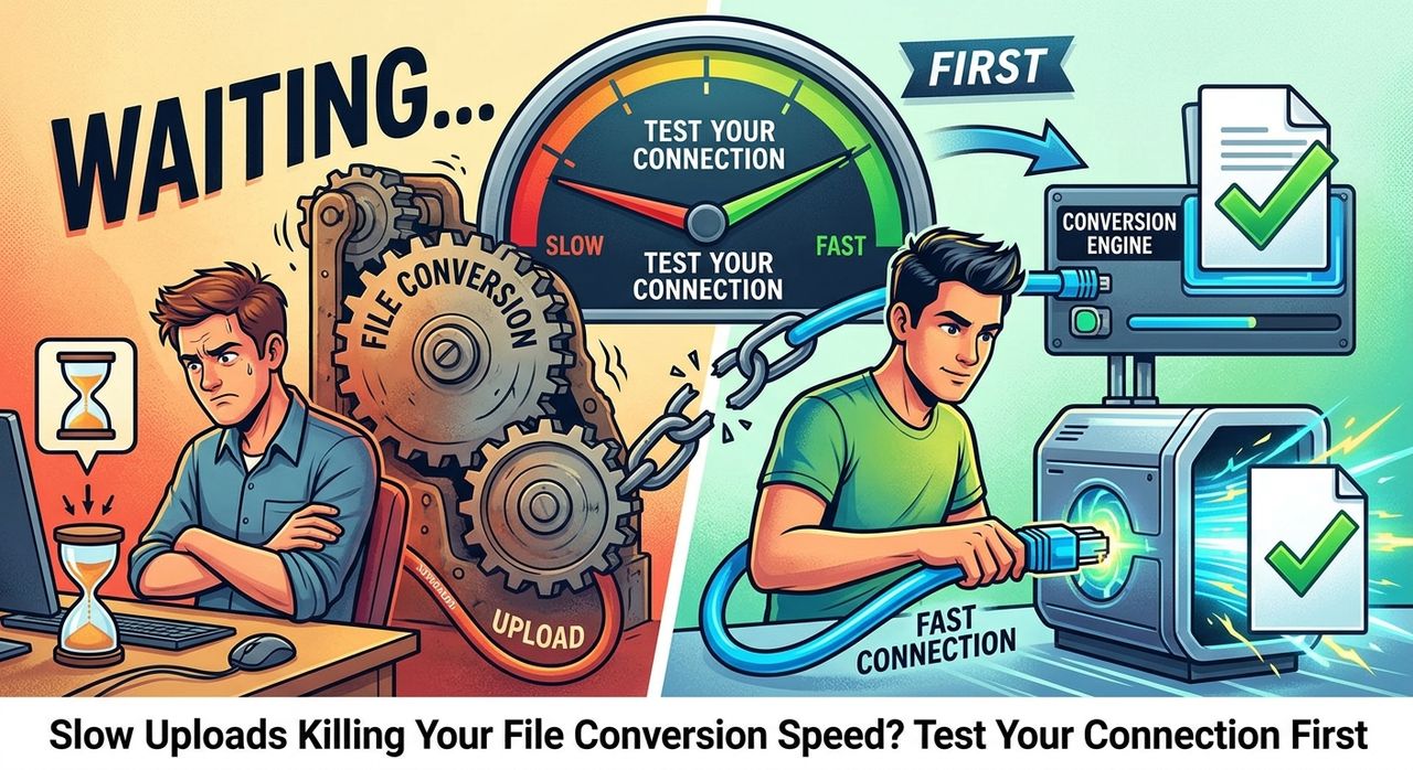 Slow Uploads Killing Your File Conversion Speed? Test Your Connection First